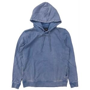 Cuts Clothing Men's Classic Pullover Hoodie Sweatshirt in River Snow Wash